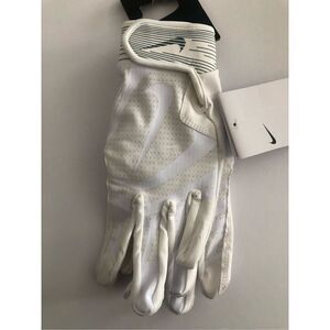 Nike Alpha Huarache Edge Batting Gloves Size L White/Grey